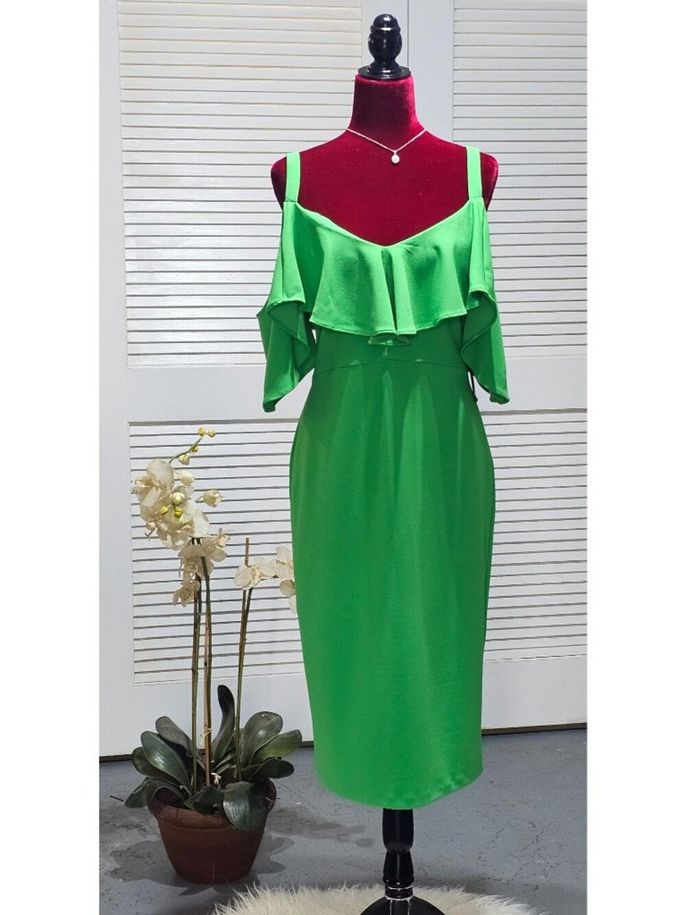 NWT Rachel Rachel Roy Women's Green Marcella Drapey Sheath Dress Size XL 2441 - Picture 4 of 16